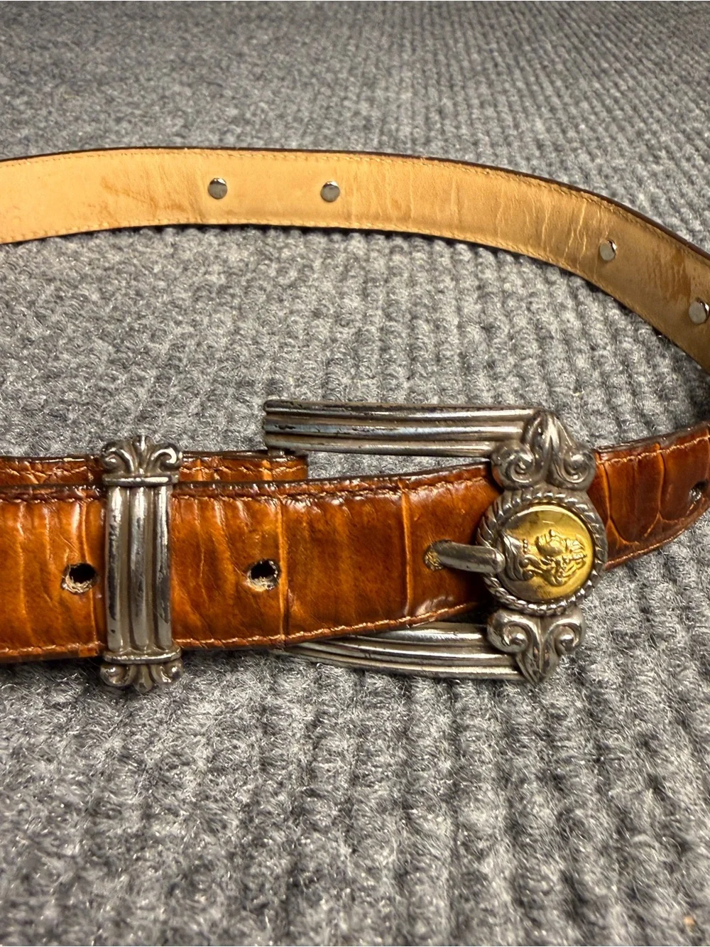 Vintage Brighton Museum Collection Leather Belt - Women’s Size Small Greco-Roman